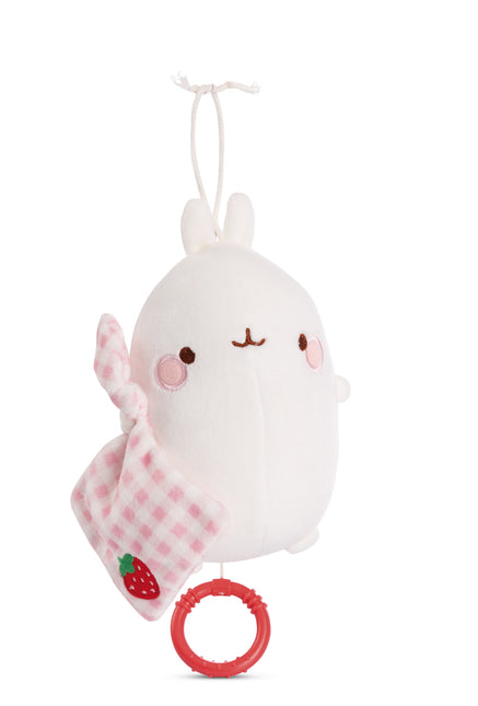 Molang plush with music box - 15 cm