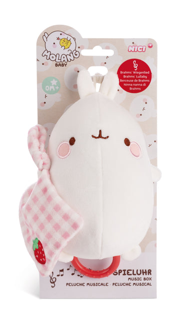 Molang plush with music box - 15 cm