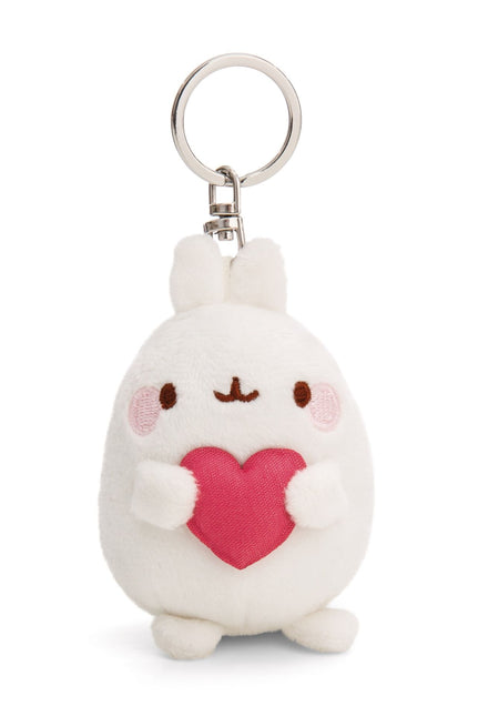 Molang keychain with heart - 8 cm