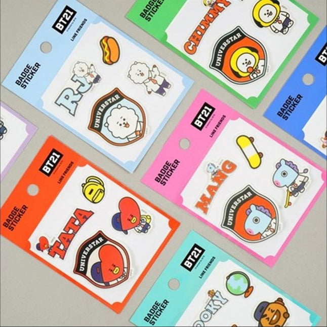 BT21 BT21 Badge Sticker - SHOOKY