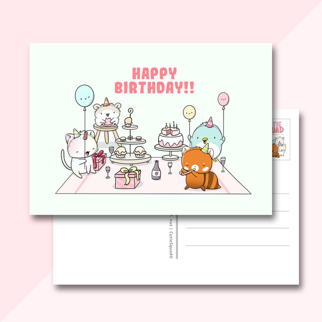 CutieSquad Ansichtkaart - Happy Birthday (LIMITED!)