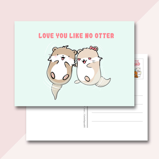 CutieSquad Ansichtkaart - Love you like no otter (LIMITED!)