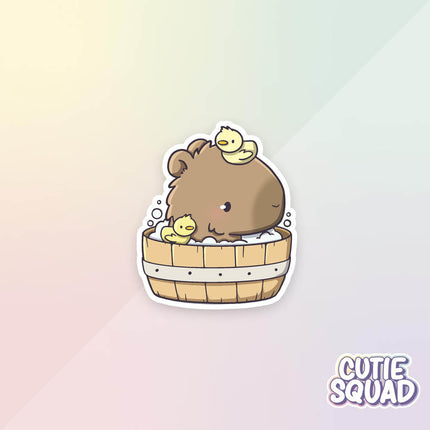 CutieSquad Stickerset - Capybara Bathing