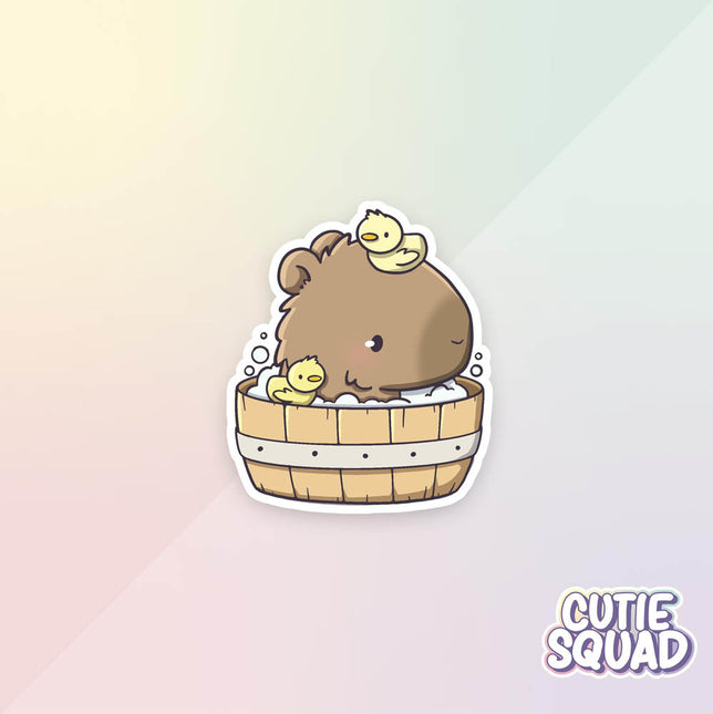 CutieSquad Stickerset - Capybara Bathing