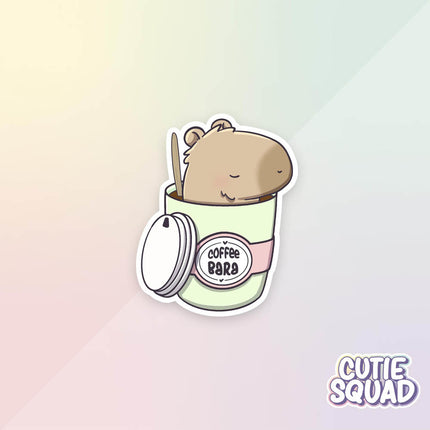 CutieSquad Stickerset - Capybara Bathing