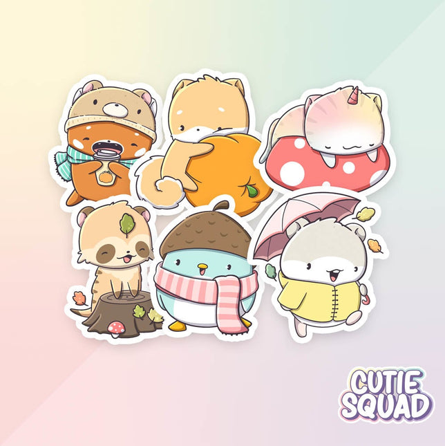 CutieSquad Stickerset - Cozy  Forest