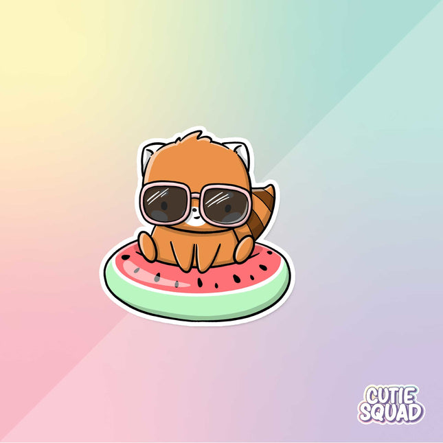 CutieSquad Stickerset - Poolfloat Red Pandas