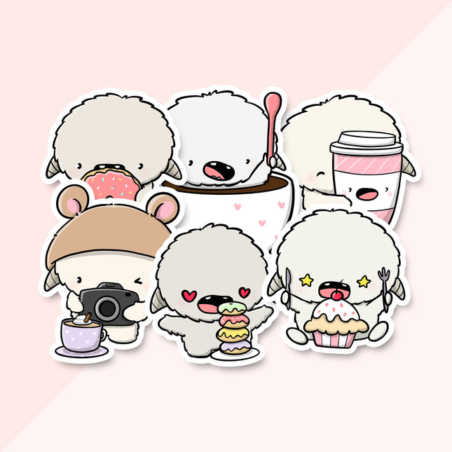 CutieSquad Stickerset - Yetis high tea (LIMITED!)