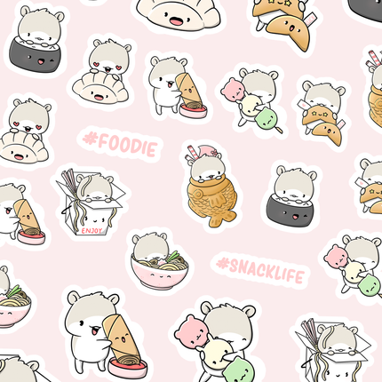 CutieSquad Stickervel - Asian Foodies