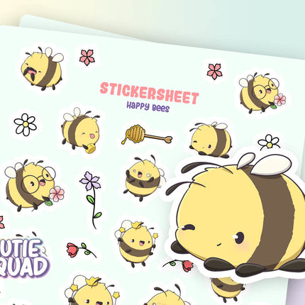 CutieSquad Stickervel- Happy Bees II