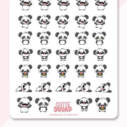 CutieSquad Stickervel - Kawaii Panda's