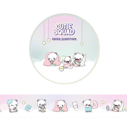 CutieSquad Washi tape - Panda Sleepover