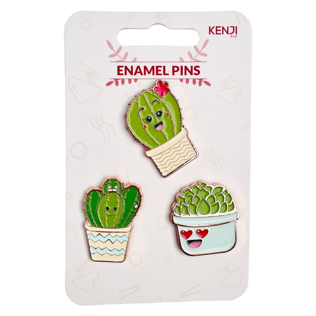 Kenji Driedelige set pins - Cactus