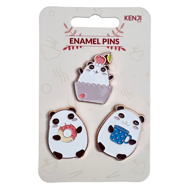 Kenji Driedelige set pins - Party Panda