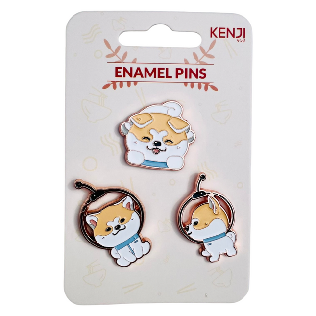 Kenji Driedelige set pins - Space Shiba