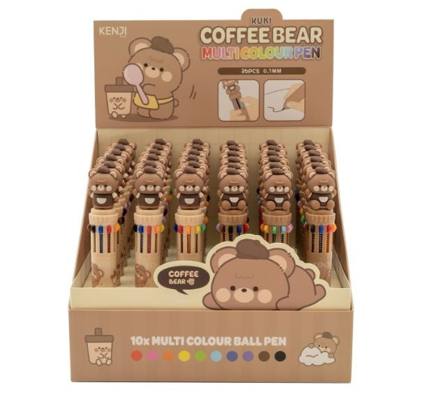 Kenji Meerkleuren pen - Coffee Bear