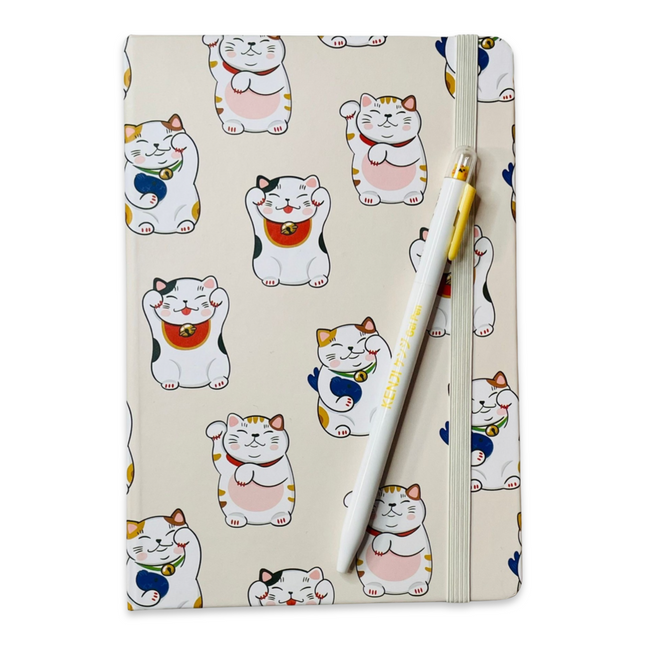 Kenji Notebook Hardcover A5 - Lucky Cat