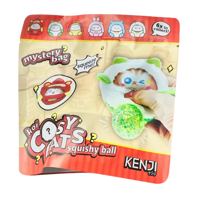 Kenji Squishy ball mystery bag - Cosy Cats