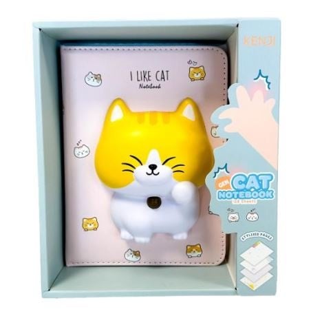 Kenji Squishy notebook A5 - Kat