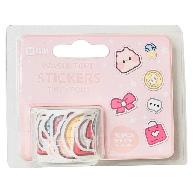 Kenji Washi tape stickers - Tiny K Polly