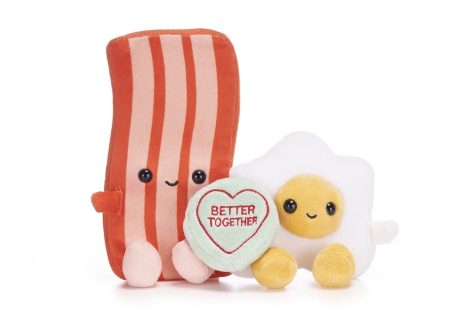 Love Hearts Bacon en ei knuffel - Better together