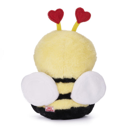 Love Hearts Bij knuffel - Bee mine - 18 cm