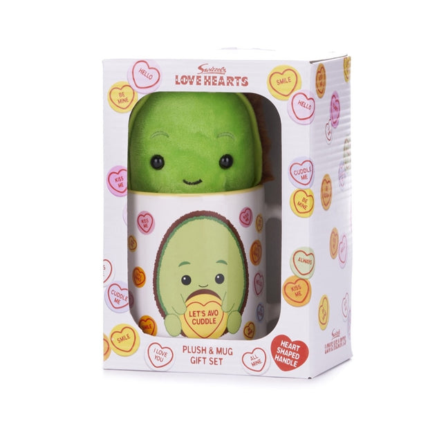 Love Hearts Cadeauset avocado - Let's avo cuddle - mok en knuffel