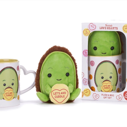 Love Hearts Cadeauset avocado - Let's avo cuddle - mok en knuffel