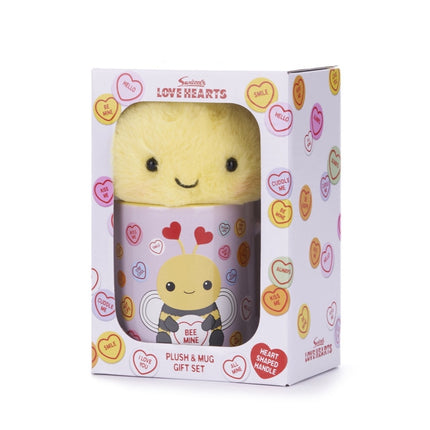 Love Hearts Cadeauset bij - Bee mine - mok en knuffel