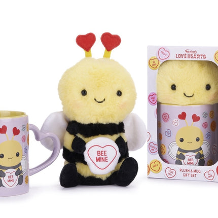 Love Hearts Cadeauset bij - Bee mine - mok en knuffel