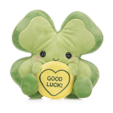 Love Hearts Klaver knuffel - Good Luck - 18 cm