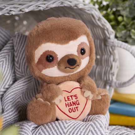 Love Hearts Luiaard knuffel - Let's hang out - 18 cm