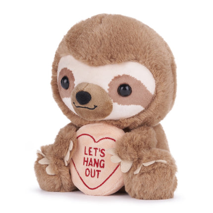 Love Hearts Luiaard knuffel - Let's hang out - 18 cm