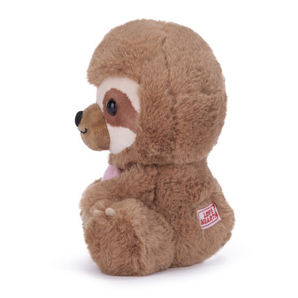 Love Hearts Luiaard knuffel - Let's hang out - 18 cm