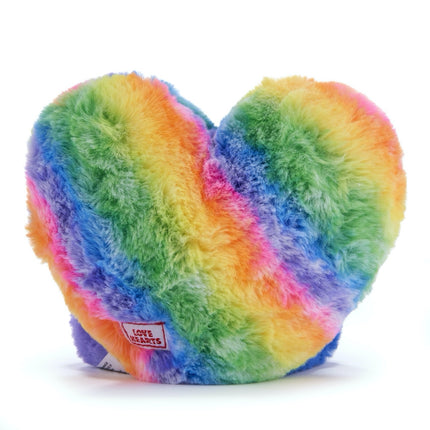 Love Hearts Regenboog knuffel - Love is love - 18 cm