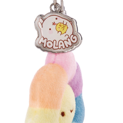 Molang Bloem sleutelhanger met Molang bedeltje - 7 cm