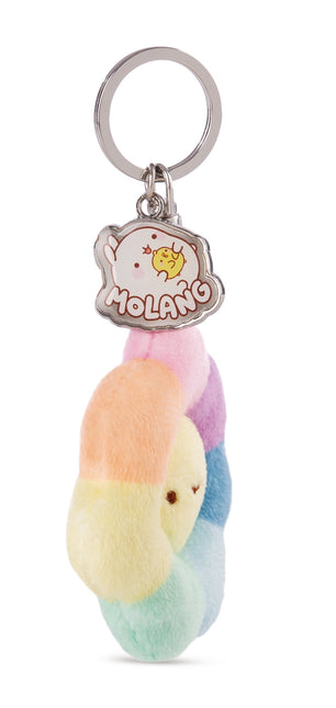 Molang Bloem sleutelhanger met Molang bedeltje - 7 cm