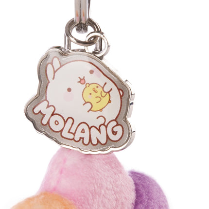 Molang Bloem sleutelhanger met Molang bedeltje - 7 cm