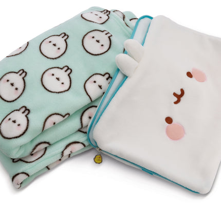 Molang Fleece deken - kussen