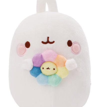 Molang Molang knuffel met bloem - 16 cm