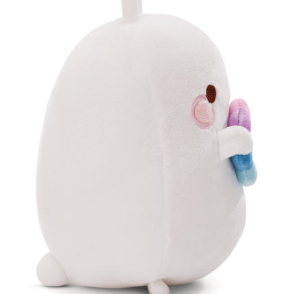 Molang Molang knuffel met bloem - 16 cm