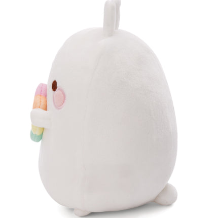 Molang Molang knuffel met bloem - 24 cm