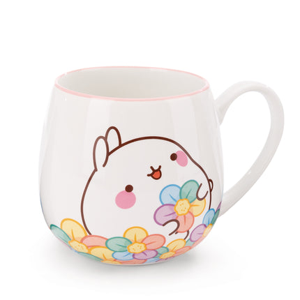 Molang Molang mok porselein - bloemen