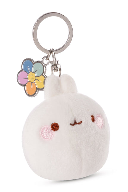 Molang Molang sleutelhanger met bloem - 6 cm