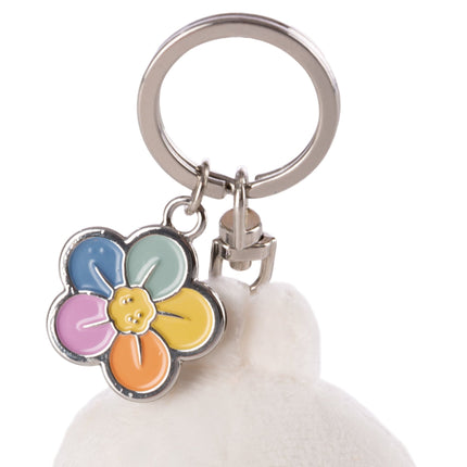 Molang Molang sleutelhanger met bloem - 6 cm