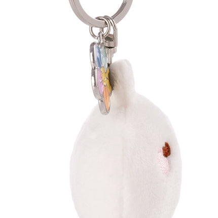 Molang Molang sleutelhanger met bloem - 6 cm