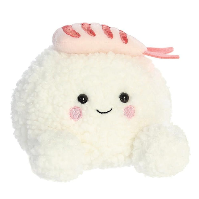 Palm Pals Sushi met garnaal knuffeltje - 13 cm