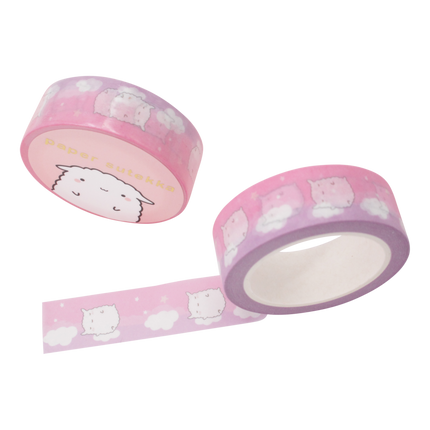 Paper Sutekka Washi Tape - Mika Dreamy Sleeping Clouds