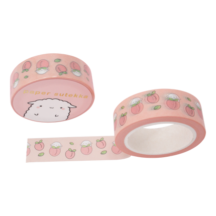 Paper Sutekka Washi Tape - Mochi Peach Fruit