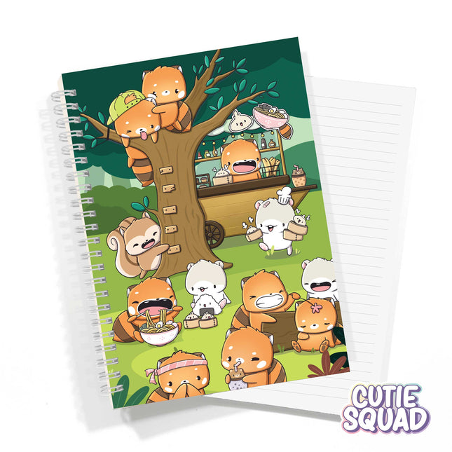 A5 Notebook - Red Panda Foodies